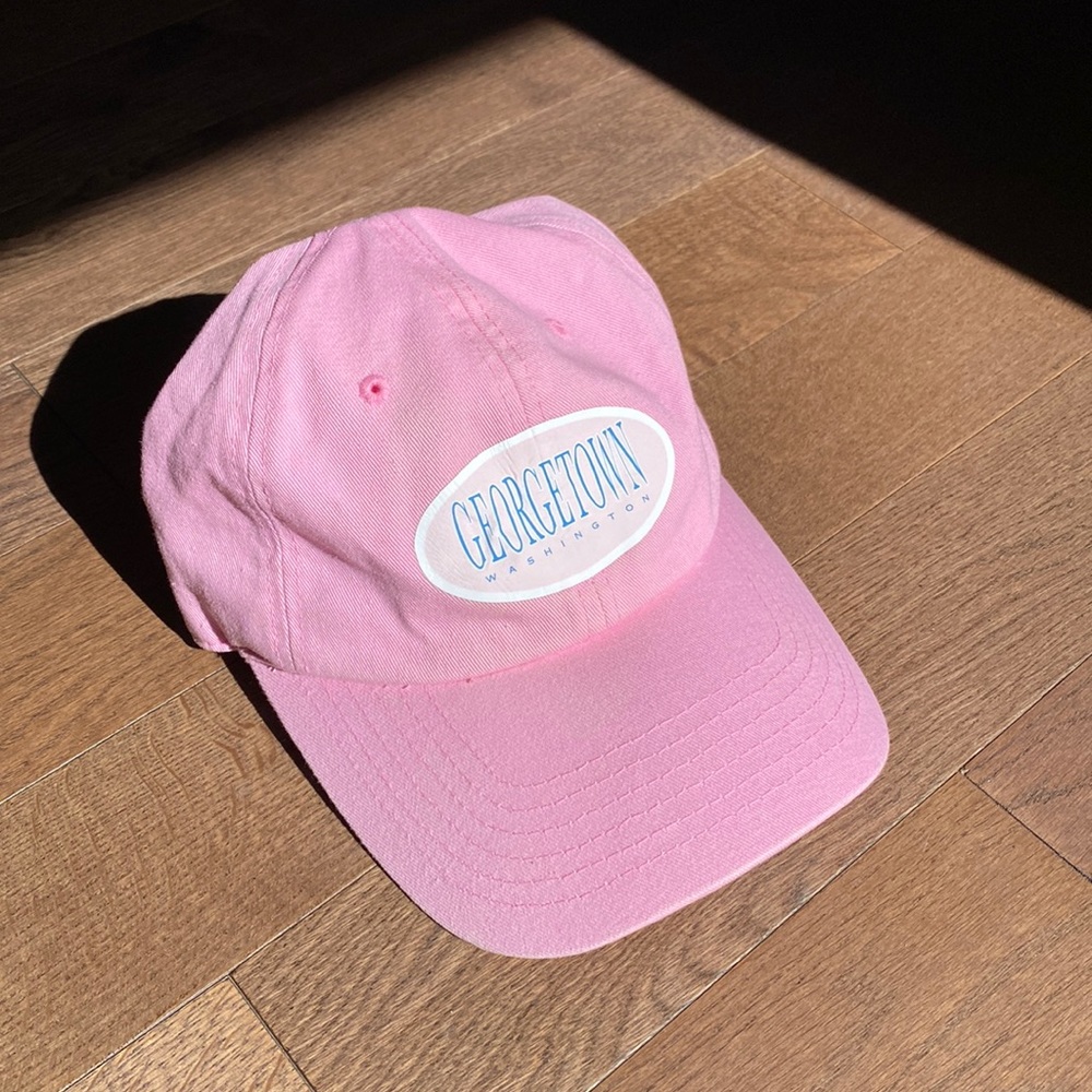 Georgetown pink hat
